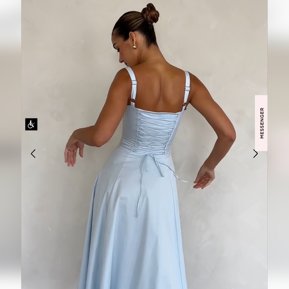 House of CB Light Blue Midi Dress